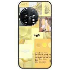 Aesthetic Yellow OnePlus 11 5G Black TPU (Μαύρη Σιλικόνη)