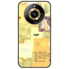 Aesthetic Yellow Realme 11 Pro Plus 5G Black TPU (Μαύρη Σιλικόνη)