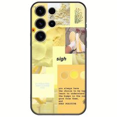 Aesthetic Yellow Samsung Galaxy S24 Ultra 5G Black TPU (Μαύρη Σιλικόνη)