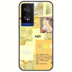Aesthetic Yellow TCL 40 NXTPAPER 4G Black TPU (Μαύρη Σιλικόνη)