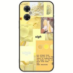 Aesthetic Yellow Xiaomi Poco M4 5G Black TPU (Μαύρη Σιλικόνη)
