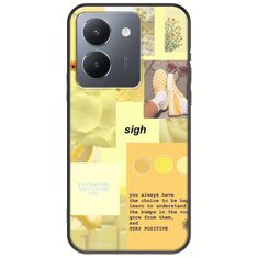 Aesthetic Yellow Vivo Y36 4G / 5G Black TPU (Μαύρη Σιλικόνη)