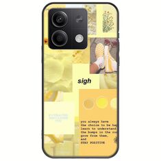 Aesthetic Yellow Xiaomi Poco X6 5G Black TPU (Μαύρη Σιλικόνη)