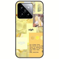 Aesthetic Yellow Xiaomi 14 5G Black TPU (Μαύρη Σιλικόνη)