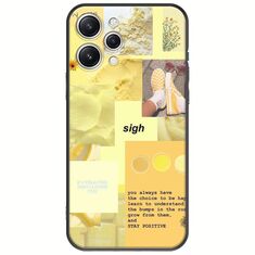 Aesthetic Yellow Xiaomi Redmi 12 5G Black TPU (Μαύρη Σιλικόνη)