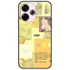 Aesthetic Yellow Xiaomi Redmi 13 4G Black TPU (Μαύρη Σιλικόνη)
