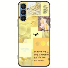 Aesthetic Yellow Samsung Galaxy M15 5G Black TPU (Μαύρη Σιλικόνη)