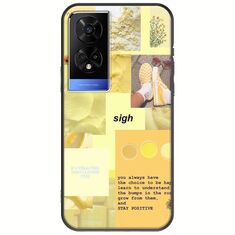 Aesthetic Yellow TCL 50 5G Black TPU (Μαύρη Σιλικόνη)