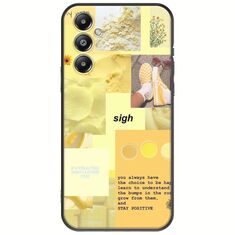 Aesthetic Yellow Samsung Galaxy A16 4G / 5G Black TPU (Μαύρη Σιλικόνη)