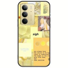 Aesthetic Yellow Realme C75 4G Black TPU (Μαύρη Σιλικόνη)