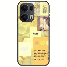 Aesthetic Yellow Oppo Reno 13 Pro 5G Black TPU (Μαύρη Σιλικόνη)