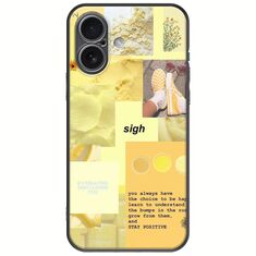 Aesthetic Yellow iPhone 17 Black TPU (Μαύρη Σιλικόνη)