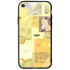 Aesthetic Yellow iPhone 6/6s Groove TPU (Tempered Glass και TPU)