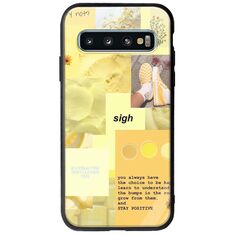 Aesthetic Yellow Samsung Galaxy S10 Plus Groove TPU (Tempered Glass και TPU)