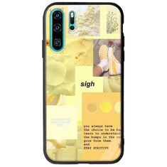 Aesthetic Yellow Huawei P30 Pro Groove TPU (Tempered Glass και TPU)