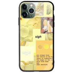 Aesthetic Yellow iPhone 11 Pro Groove TPU (Tempered Glass και TPU)