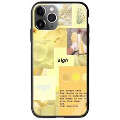 Aesthetic Yellow iPhone 11 Pro Max Groove TPU (Tempered Glass και TPU)