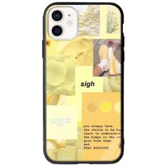 Aesthetic Yellow iPhone 12 Groove TPU (Tempered Glass και TPU)