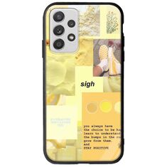 Aesthetic Yellow Samsung Galaxy A32 5G Groove TPU (Tempered Glass και TPU)