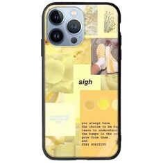 Aesthetic Yellow iPhone 13 Pro Groove TPU (Tempered Glass και TPU)