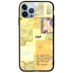 Aesthetic Yellow iPhone 12 Pro Groove TPU (Tempered Glass και TPU)