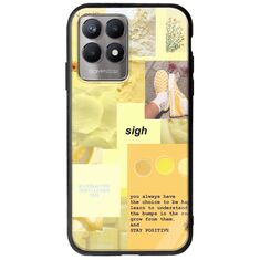 Aesthetic Yellow Realme 8i Groove TPU (Tempered Glass και TPU)