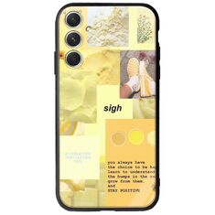 Aesthetic Yellow Samsung Galaxy A34 5G Groove TPU (Tempered Glass και TPU)