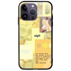 Aesthetic Yellow iPhone 15 Pro Groove TPU (Tempered Glass και TPU)