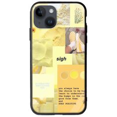 Aesthetic Yellow iPhone 15 Plus Groove TPU (Tempered Glass και TPU)