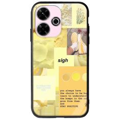 Aesthetic Yellow Xiaomi Poco M6 4G Groove TPU (Tempered Glass και TPU)