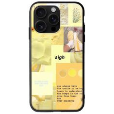 Aesthetic Yellow iPhone 16 Pro Max Groove TPU (Tempered Glass και TPU)