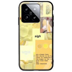 Aesthetic Yellow Xiaomi 14T 5G Groove TPU (Tempered Glass και TPU)