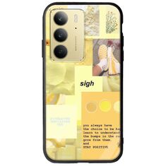 Aesthetic Yellow Realme 14x 5G Groove TPU (Tempered Glass και TPU)