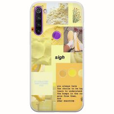 Aesthetic Yellow Xiaomi Redmi Note 8 2021 Flexible TPU (Διάφανη Σιλικόνη)