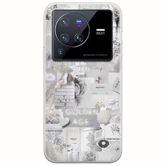 Aesthetic White Vivo X80 Pro Flexible TPU (Διάφανη Σιλικόνη)