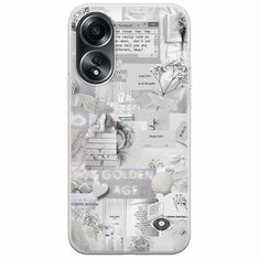 Aesthetic White Oppo A78 4G Flexible TPU (Διάφανη Σιλικόνη)