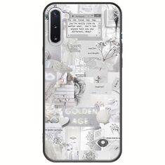 Aesthetic White Samsung Galaxy Note 10 Black TPU (Μαύρη Σιλικόνη)