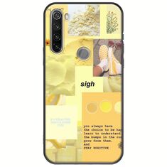 Aesthetic Yellow Xiaomi Redmi Note 8T Black TPU (Μαύρη Σιλικόνη)