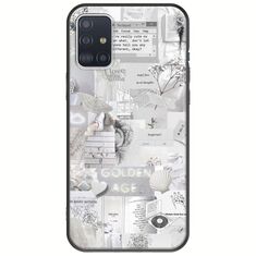 Aesthetic White Samsung Galaxy A71 Black TPU (Μαύρη Σιλικόνη)