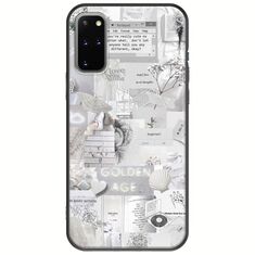 Aesthetic White Samsung Galaxy S20 Plus Black TPU (Μαύρη Σιλικόνη)