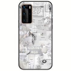 Aesthetic White Huawei P40 Pro Black TPU (Μαύρη Σιλικόνη)