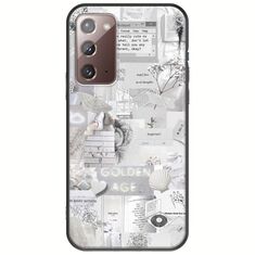 Aesthetic White Samsung Galaxy Note 20 Black TPU (Μαύρη Σιλικόνη)