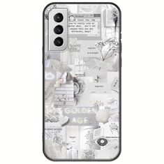 Aesthetic White Samsung Galaxy S21 Plus Black TPU (Μαύρη Σιλικόνη)