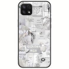 Aesthetic White Samsung Galaxy A22 5G Black TPU (Μαύρη Σιλικόνη)