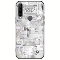 Aesthetic White Huawei Y6p Black TPU (Μαύρη Σιλικόνη)