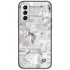 Aesthetic White Samsung Galaxy S22 Plus Black TPU (Μαύρη Σιλικόνη)