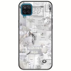 Aesthetic White Samsung Galaxy M12 Black TPU (Μαύρη Σιλικόνη)