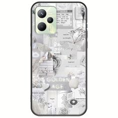 Aesthetic White Realme C35 Black TPU (Μαύρη Σιλικόνη)