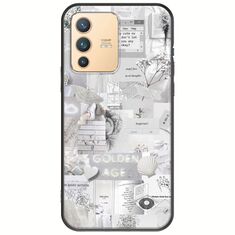 Aesthetic White Vivo V23 5G Black TPU (Μαύρη Σιλικόνη)