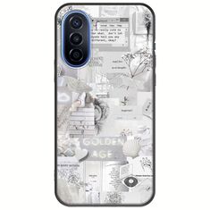 Aesthetic White Huawei Nova Y70 Black TPU (Μαύρη Σιλικόνη)